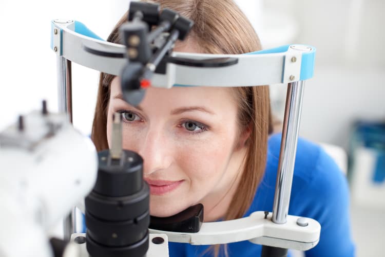 Eye examination at Malik & Collins Opticians